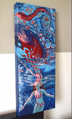 9651-Effervescence - Swimming Painting